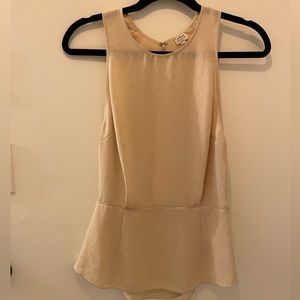 Aritzia blush peplum top
